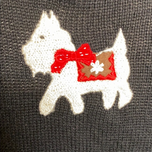 Holiday Wheaten Dog presents cardigan - medium - Picture 6 of 7